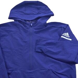 NWT Adidas Squad Anorak Quarter-Zip Golf Pullover Navy Blue‎ Mens Medium